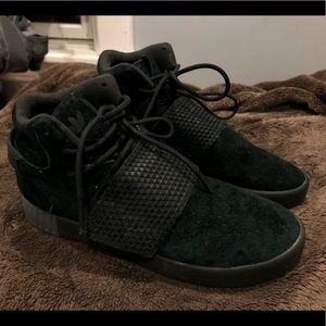 Adidas Tubular Invader Strap Black Suede